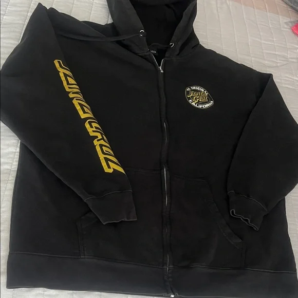 The original Santa Cruz California,women’s,Black Jacket with Gold Logo Size 2XL - Picture 12 of 17
